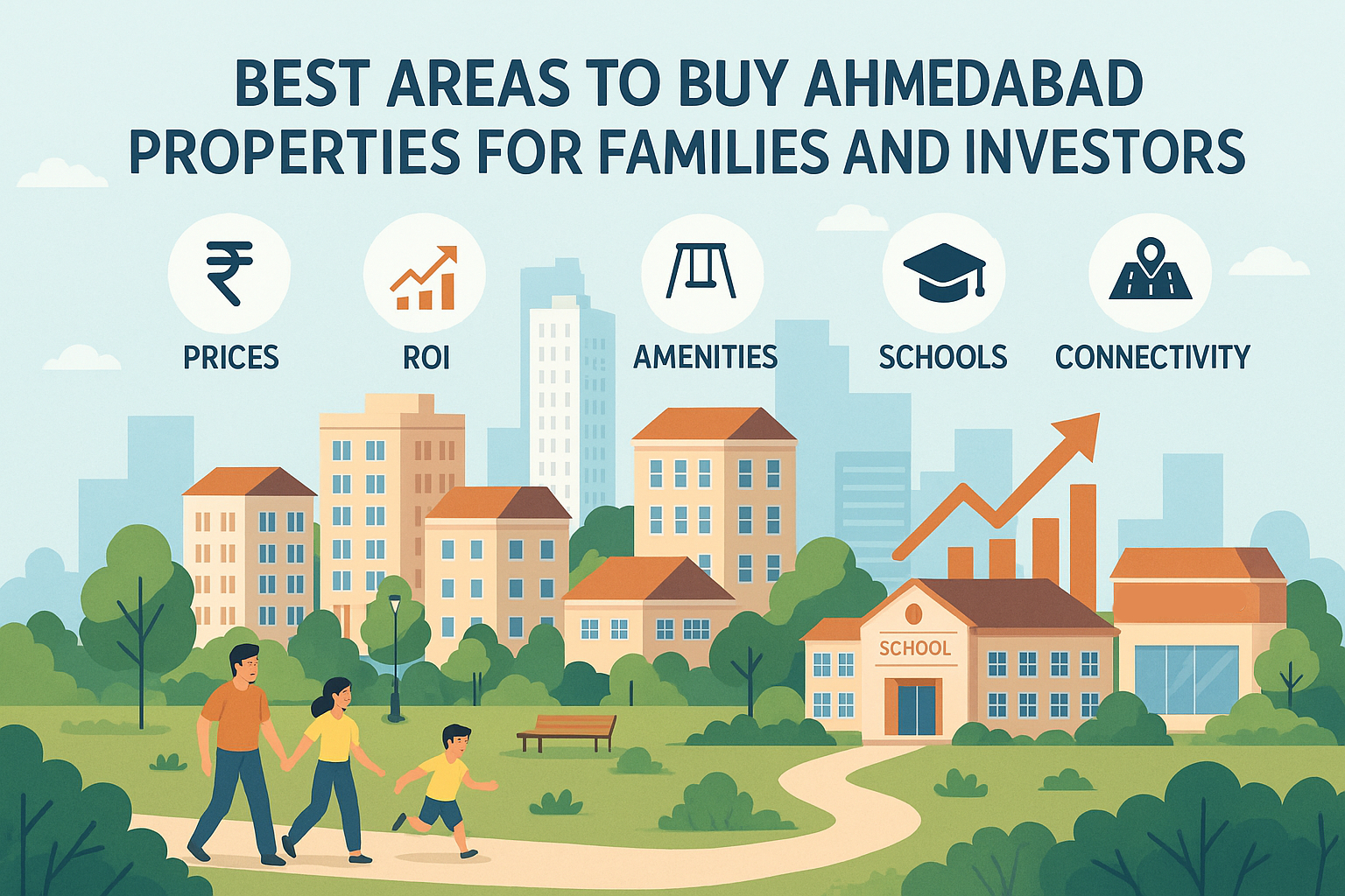Best Areas to Buy Ahmedabad Properties for Families and Investors