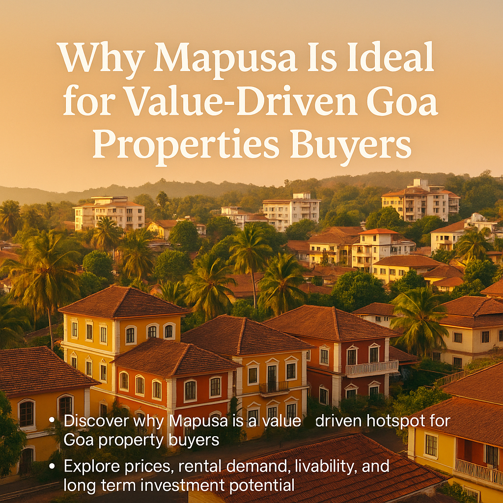 Why Mapusa Is Ideal for Value-Driven Goa Properties Buyers